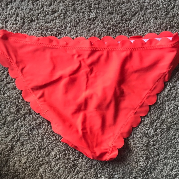 Neon orange laser cut NEW swimsuit - Picture 2 of 4